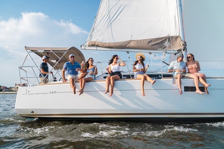 Sunset Sailing in Charleston Harbor: Private BYOB Charter on Esprit de Joy photo 2