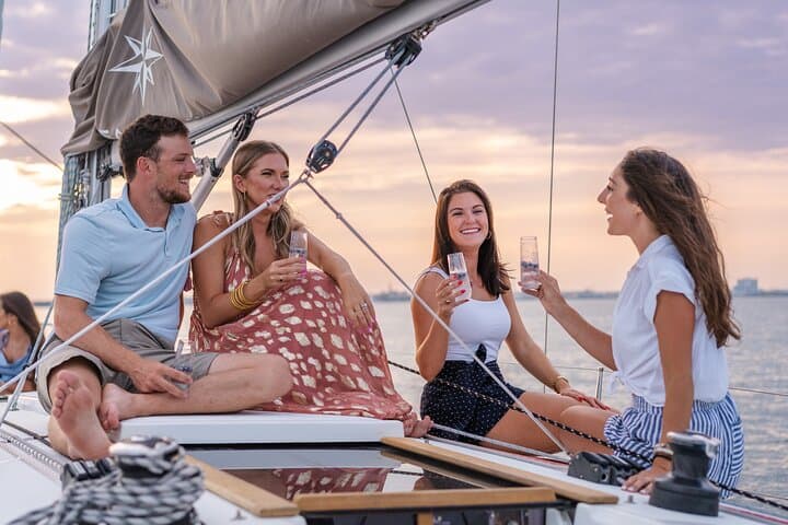 Sunset Sailing in Charleston Harbor: Private BYOB Charter on Esprit de Joy photo 3