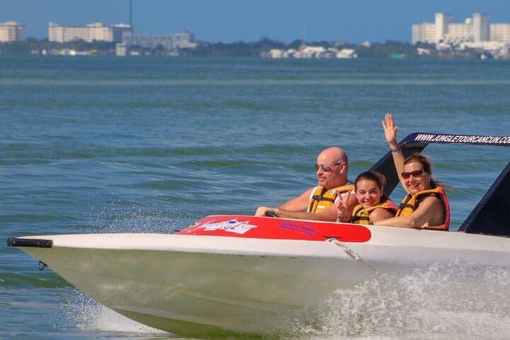 Drive a Speedboat Through Nichupté Lagoon and Snorkel Cancun Reefs photo 3