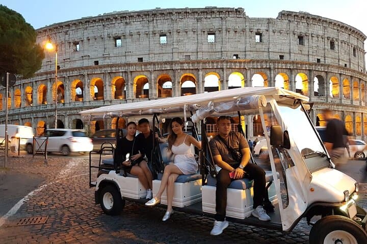 Rome by Night: Private 3-Hour Golf Cart Tour of the Eternal City