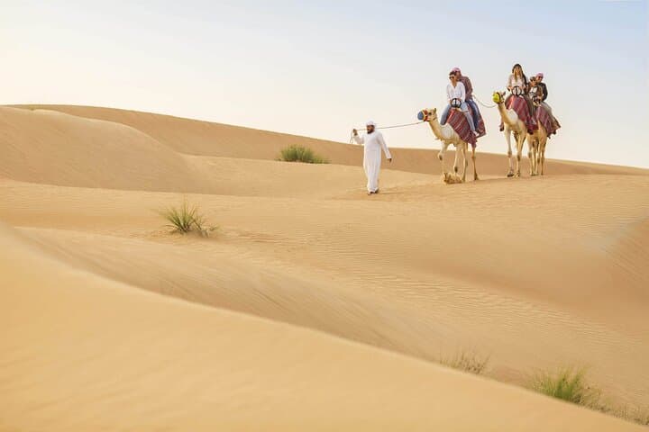 Dubai Desert Hot Air Balloon with Camel & Vintage Car Experience photo 4