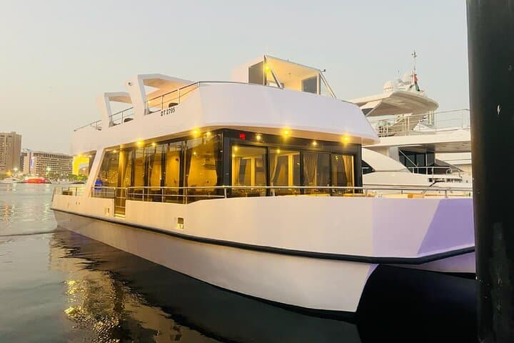 Sunset Catamaran Dinner Cruise at Al Jaddaf Waterfront, Dubai