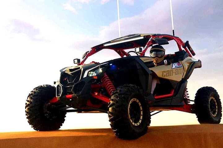 Self-Drive CAN-AM Buggy in Dubai Desert: Camel Ride & Sand Skiing Adventure
