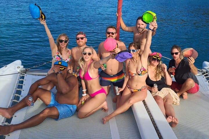 Sint Maarten Full-Day Private Catamaran Charter: Snorkel, BBQ & Open Bar