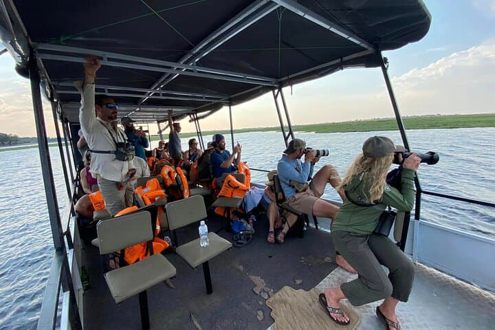 Zambezi Sunset Cruise on the Signature Deck at Victoria Falls photo 3