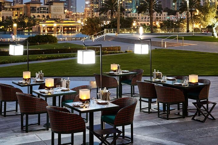 Mediterranean Buffet at Armani Hotel Dubai with Fountain and Burj Views photo 1
