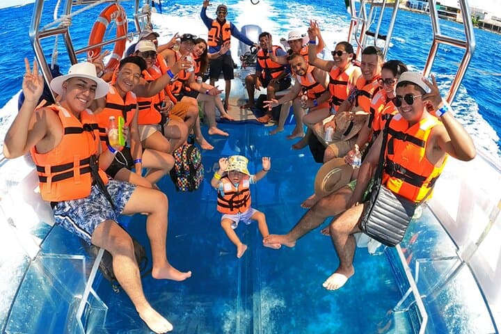 Clear-Boat Snorkel Cruise Cozumel: Transparent Boat, Reef Swim & Drinks photo 2