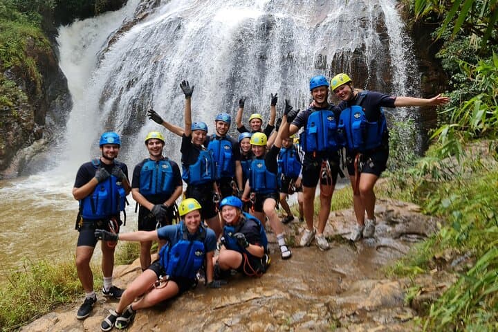 Datanla Canyoning: Da Lat's 25m Waterfall Abseil & Natural Slides photo 2