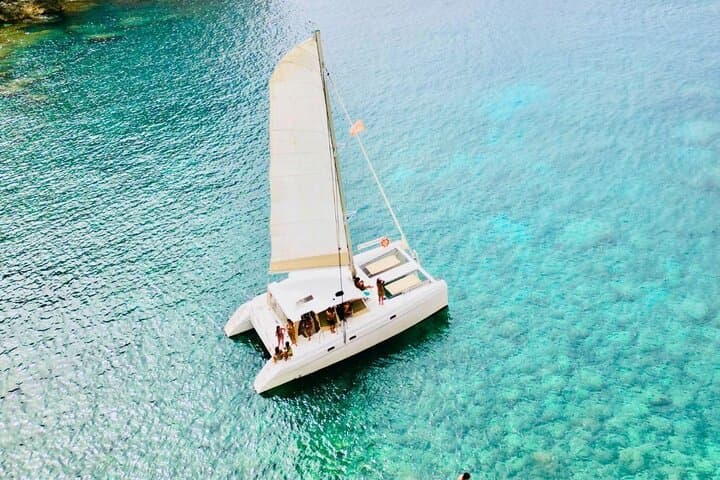 Porto Conte Sunset Catamaran Cruise with Aperitif — Cala Bramassa Swim & Capo Caccia Views photo 4