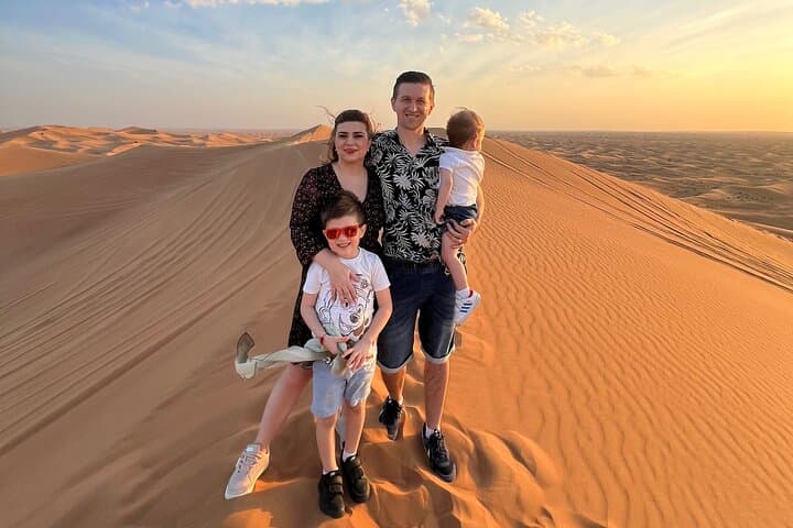 Dubai Private 4-Hour Evening Desert Safari — Dune Bashing, Sandboarding & Camel Ride photo 2