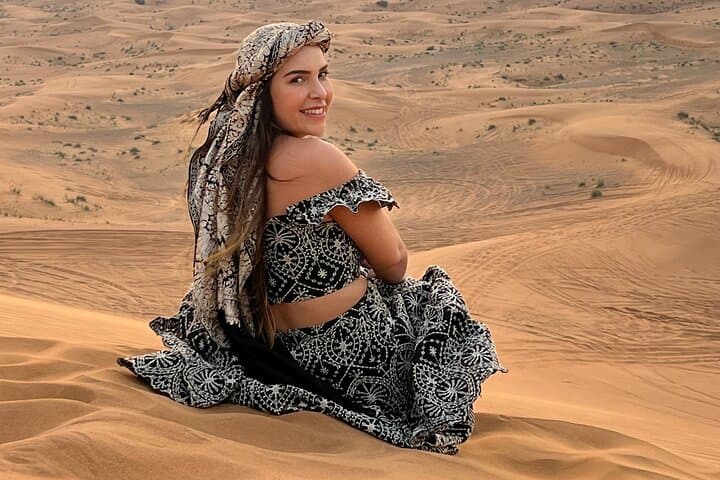 Dubai Private 4-Hour Evening Desert Safari — Dune Bashing, Sandboarding & Camel Ride photo 3