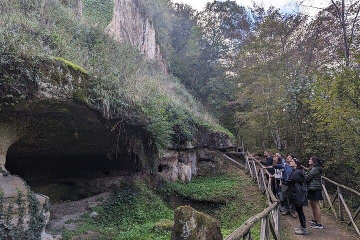 Explore Sovana's Forgotten Etruscan Tombs: Via Cava Trek & Wine Tasting photo 6