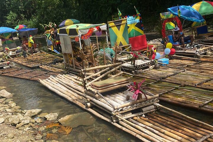 Bamboo River Rafting and Limestone Foot Massage Near Negril