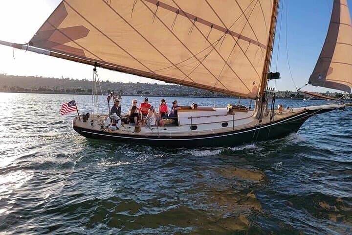 San Diego Bay Private Sunset Sailing Aboard Classic Yacht