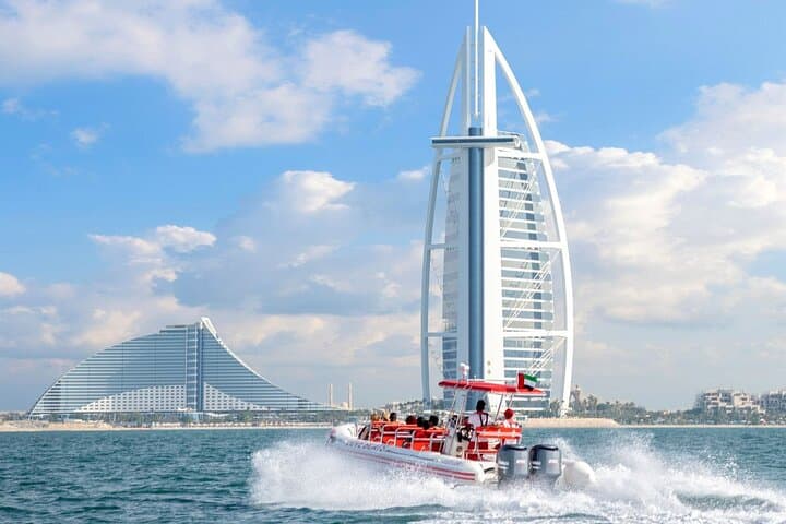 Speedboat Tour Dubai Marina: 90-Minute Palm, Burj Al Arab & Atlantis Sights photo 4