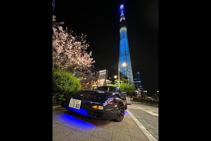 JDM 180SX Night Cruise to Daikoku: Rainbow Bridge, Skytree & Akihabara Drive photo 4