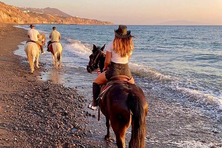 Black Sand Horseback Ride to Monolithos Beach, Santorini photo 2
