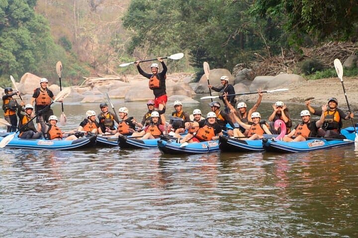 8KM Inflatable Kayaking on the Mae Taeng River — Summer Float Adventure photo 2