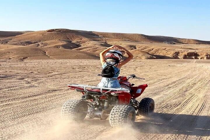 Sunset Quad Ride & Dinner Show in the Agafay Desert near Marrakech