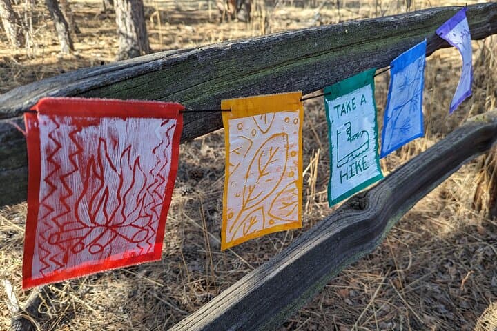 Printmaking Pennant Flags Art Kit in Estes Park — Riverwalk Fabric Printing Class photo 5