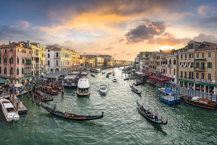Sunset Gondola Serenade Along Venice's Grand Canal photo 3