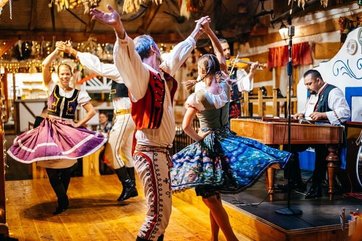 Prague Folklore Dinner Show with Private Hotel Transfer and 4-Course Meal