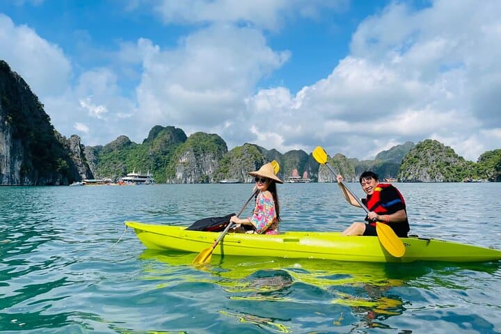 Lan Ha Bay Luxury Sunset Cruise: Kayak, Water Slides & Jacuzzi Experience photo 3
