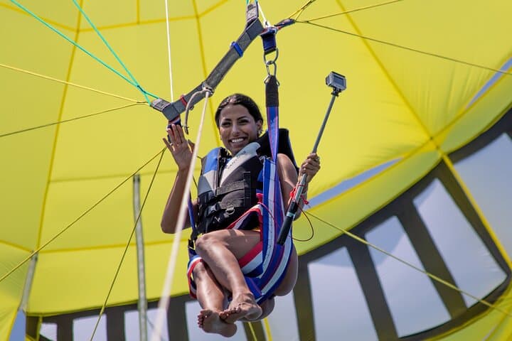 Parasailing Over the Conero Riviera: Ascending Parachute Flight from Numana photo 4
