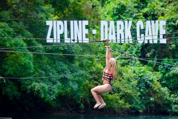 Dark Cave Expedition from Hue — Phong Nha Chay River Zipline, Swim & Mud Bath