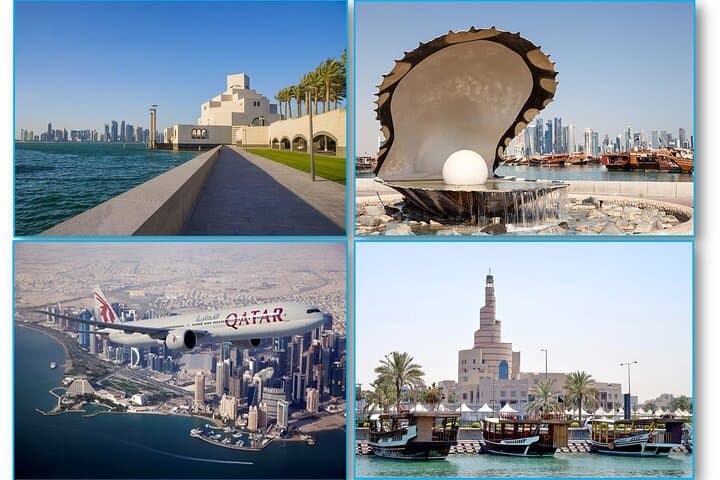 Doha Highlights and Dhow Cruise: Private City Tour with Corniche, Souq Waqif & Katara