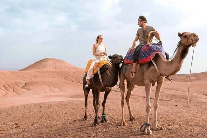 Agafay Desert Sunset: Private Camel & Quad Adventure with Dinner Show from Marrakech photo 5