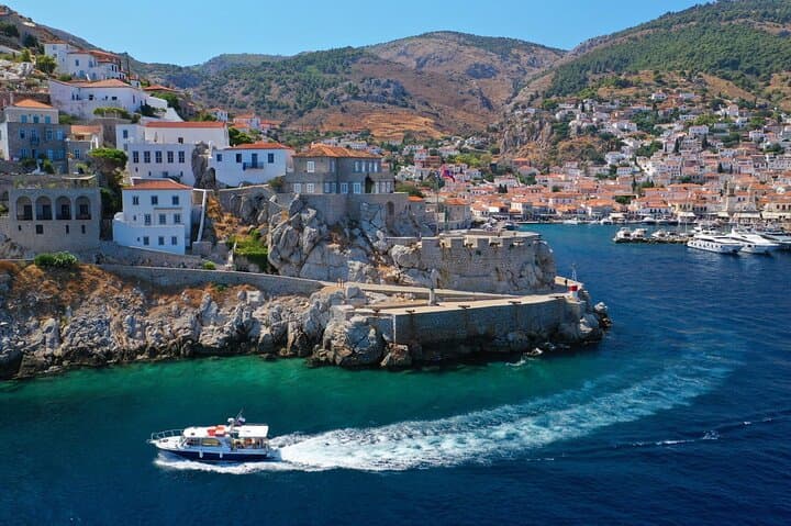 Private Boat Day-Trip to Hydra and Dokos: Swim, Hike & Snorkel the Saronic Gems photo 2