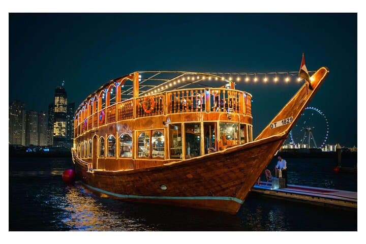 Dhow Dinner Cruise at Dubai Al Seef — Sunset Dinner on Dubai Creek