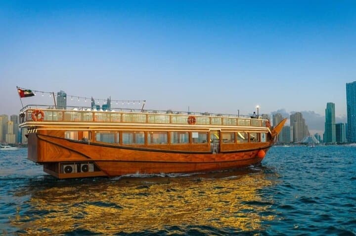 Evening Dinner Cruise on Dubai Marina: 2-Hour Dhow with Transfers photo 2
