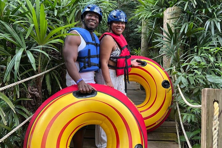 Montego Bay River Tubing & Dunn's River Falls Private Tour