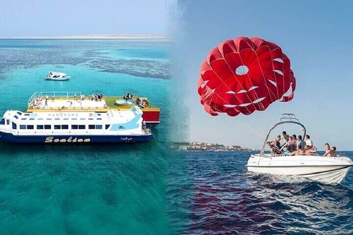 Hurghada Panorama Semi-Submarine and Parasailing: Red Sea Adventure