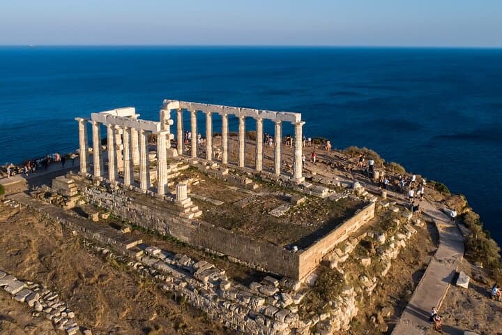 Athens to Cape Sounio Private Sunset Tour — Temple of Poseidon Experience