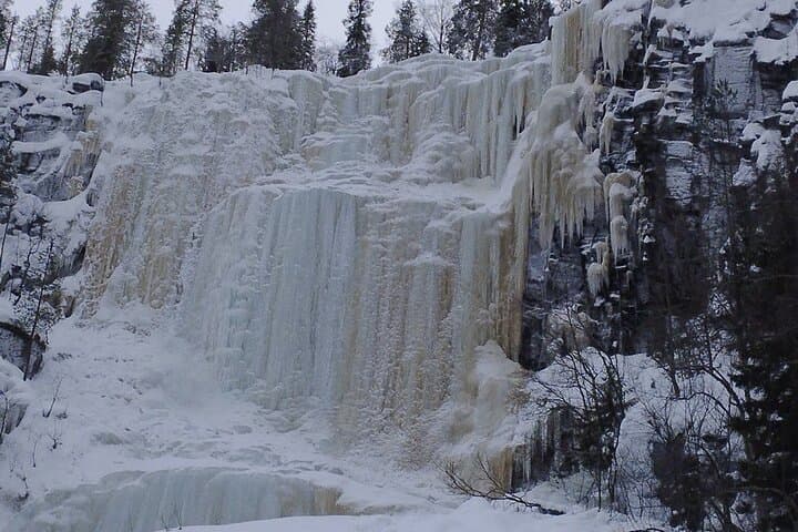 Korouoma Frozen Waterfalls Winter Hike from Rovaniemi with BBQ photo 3