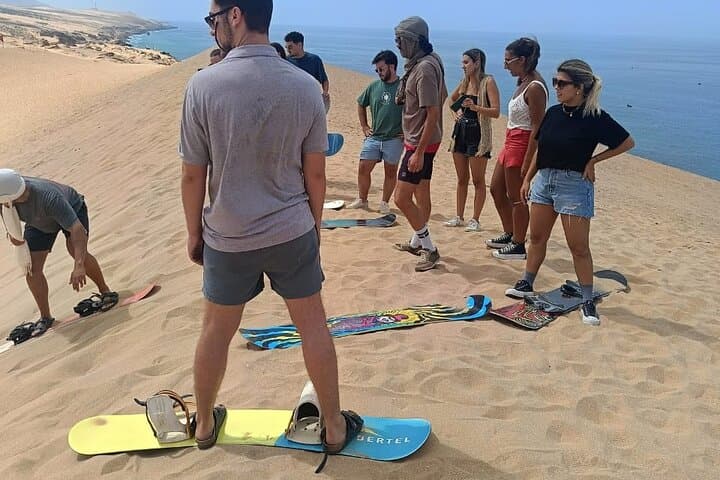 Sunset Sandboarding on Tamri Dunes — Agadir & Taghazout Guided Adventure