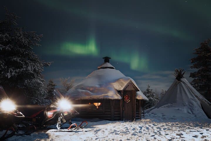 Midnight Sledge Ride to See the Northern Lights in Levi photo 3