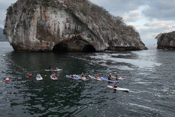 Private SUP Yoga and Snorkeling to Los Arcos — Paddle, Pose & Snorkel in Puerto Vallarta photo 2