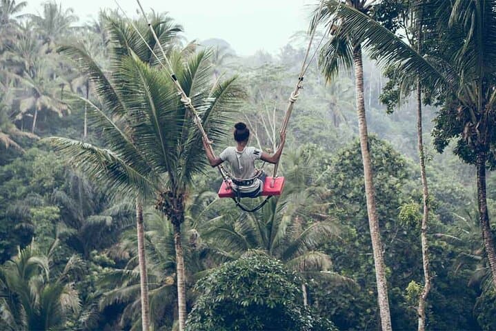 Ubud Swing & Village Tour — Swinging, Coffee Tasting and Kantolampo Waterfall