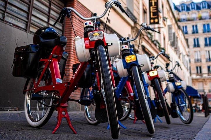 Ride the Rive Gauche: Private Solex Vintage Bike Tour in Paris photo 1