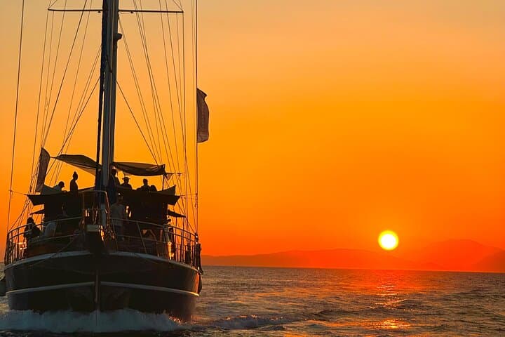 Athens Sunset Dinner Cruise with Swim Stops, Dinner & Open Bar