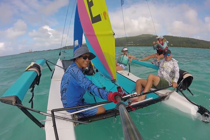Hobie Cat Saipan Lagoon Sailing Tour: Sail to Managaha, WWII Wrecks & Snorkel