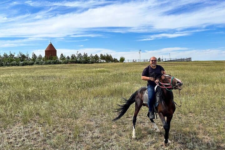 Horseback Across the Kazakh Steppe: Ride to Kabanbai Batyr and Ranch Sauna photo 2