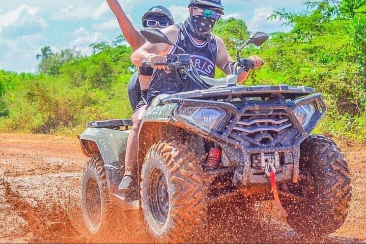 Punta Cana ATV Adventure: Macao Beach, Caves & Cocoa Farm — Private 3-Hour Ride