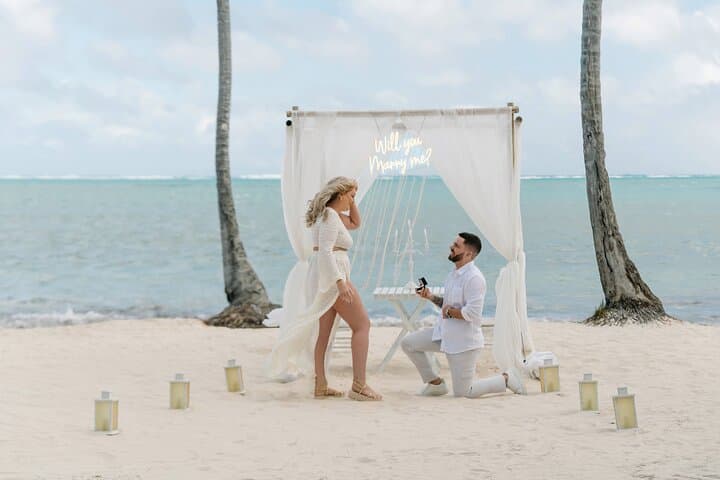 Sunset Proposal Package on Bounty Beach — Punta Cana Private Beach Proposal photo 3