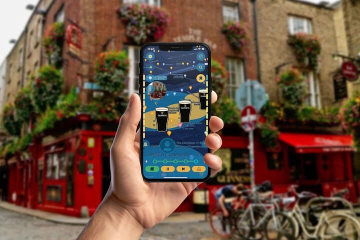 Hidden Dublin: GPS Walking Tour Mobile Game for Self-Guided Explorers
