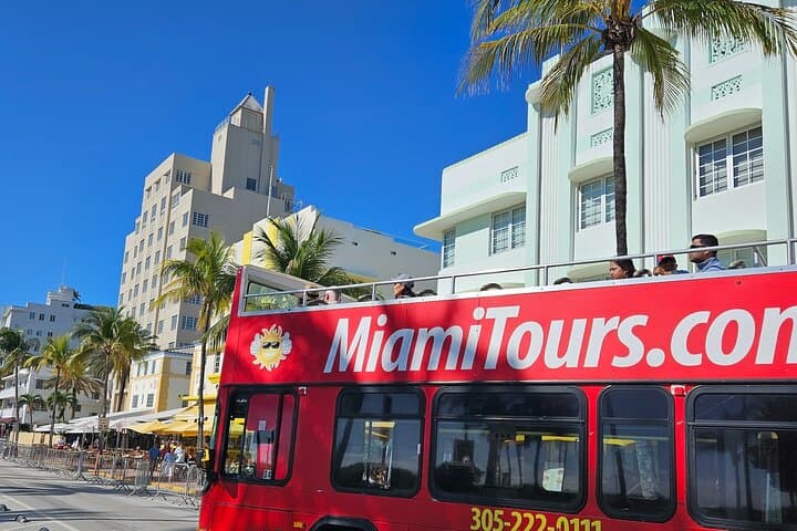 Miami Half-Day Open-Top Bus Tour and Biscayne Bay Cruise